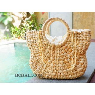 water hyacinth handbags seagrass natural design